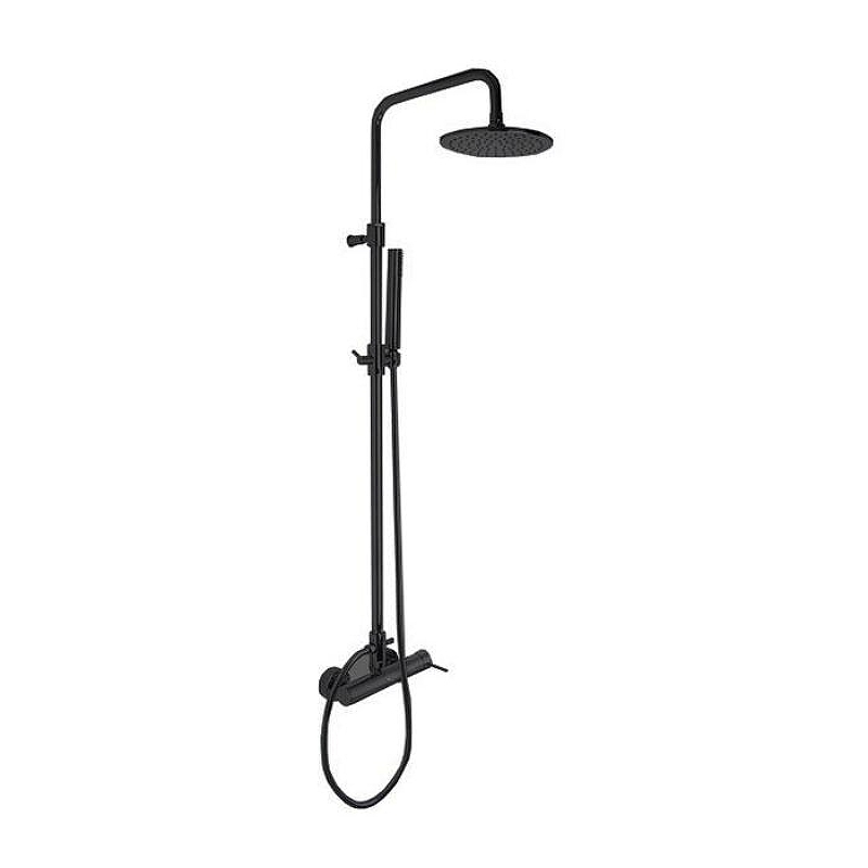 Душевая система Fima Carlo Frattini Spillo Tech F3035/2CS цвет Черный хром брашированный