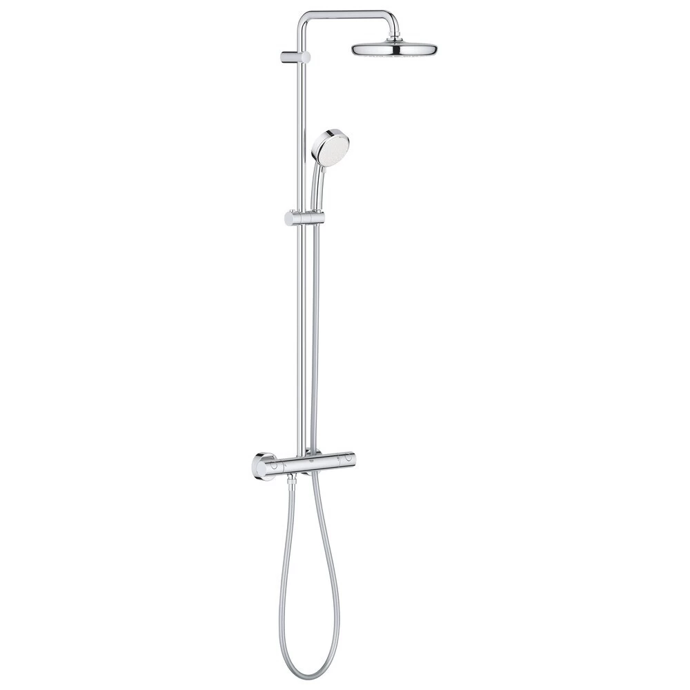 Душевая система Grohe Tempesta Cosmopolitan System с верхним душем с лейкой с термостатом хром (27922001)