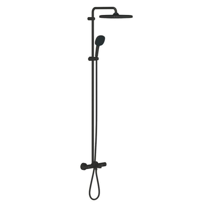 Душевая система Grohe Vitalio 269842431 с термостатом цвет Черный матовый