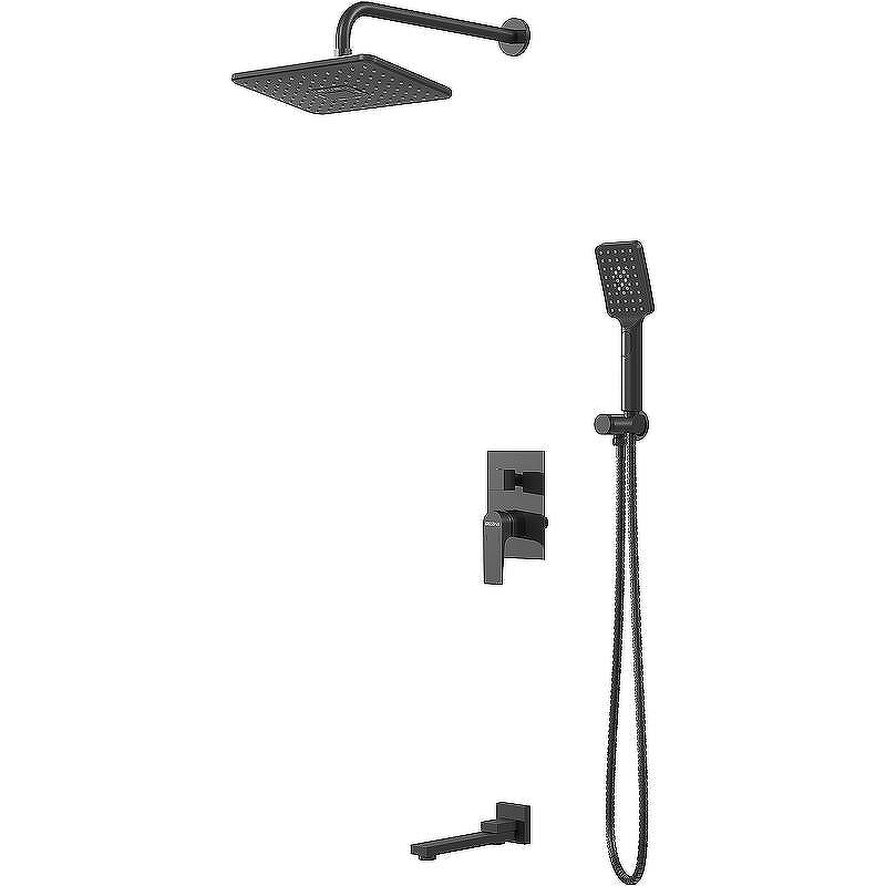 Душевая система Grossman Classic 501.K35.04.210 Черная матовая