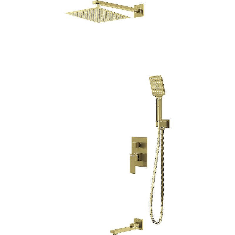 Душевая система Grossman Style 501.K35.05.320 Золото брашированное