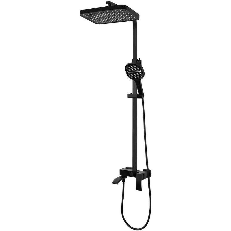 Душевая система Hansberge H5077BL Черная матовая