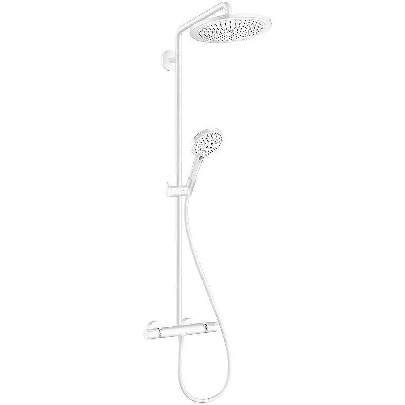 Душевая система Hansgrohe Croma Select S 26890700 с термостатом Белая матовая