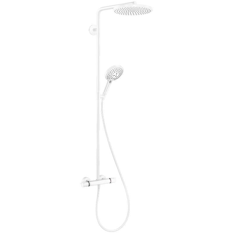 Душевая система Hansgrohe Raindance Select S 27633700 Белая матовая
