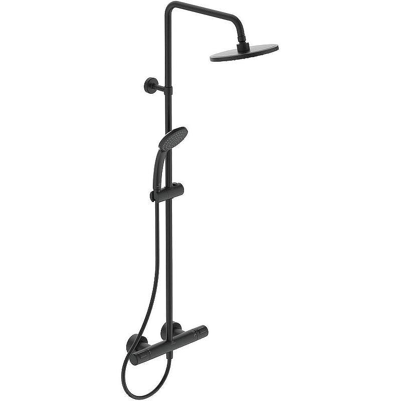 Душевая система Ideal Standard Ceratherm T25 A7545XG с термостатом Черная матовая