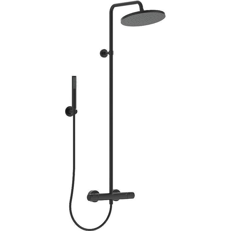 Душевая система Ideal Standard Ceratherm T25 BC748XG с термостатом Черная матовая