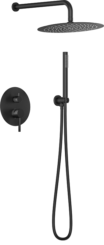 Душевая система Knotlor Eclipse SS-26/BL цвет Матовый черный