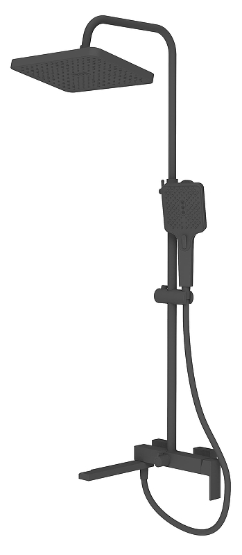 Душевая система Knotlor Stable KN-23/BL цвет Матовый черный