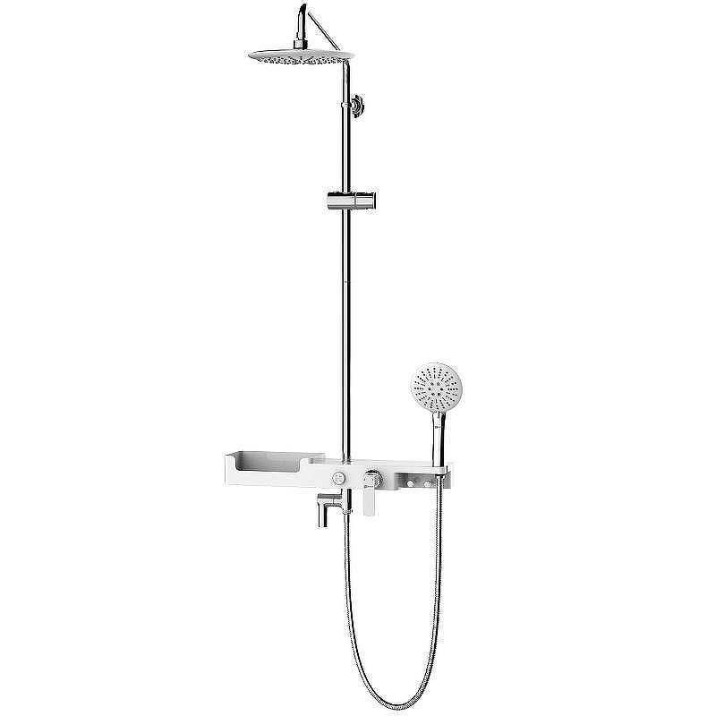 Душевая система Lemark Tropic LM7007C Хром Белый