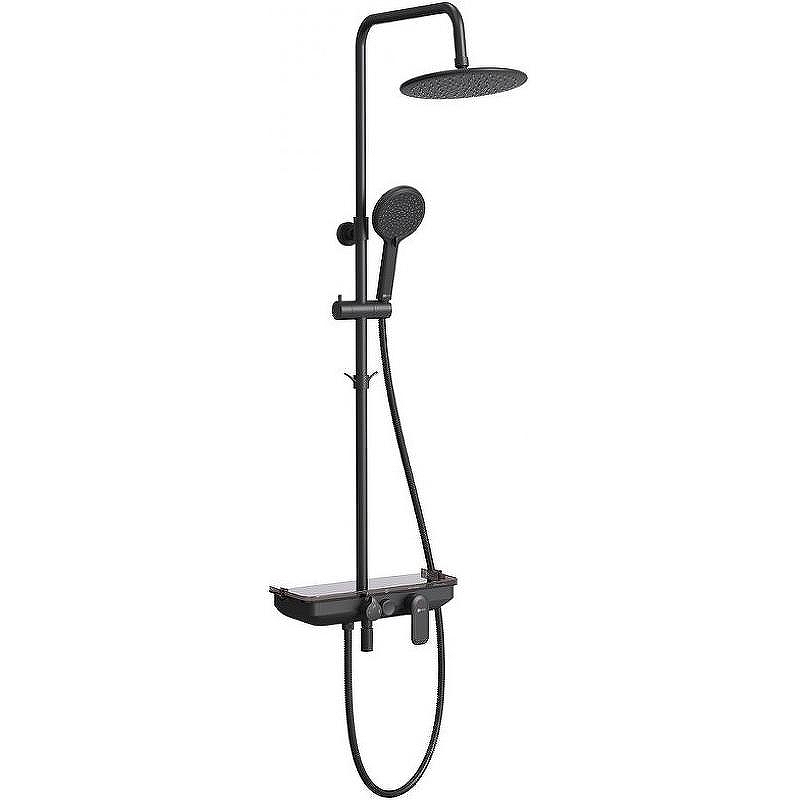 Душевая система Lemark Tropic LM7012BL Черная матовая