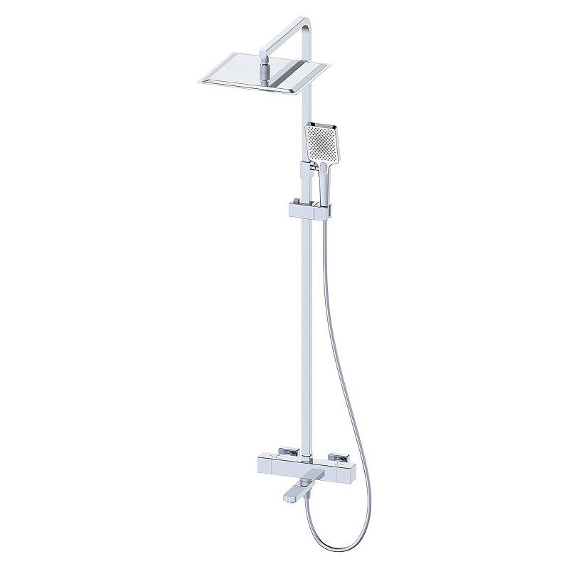 Душевая система Oliveeka D OL-739901-CR с термостатом цвет Хром