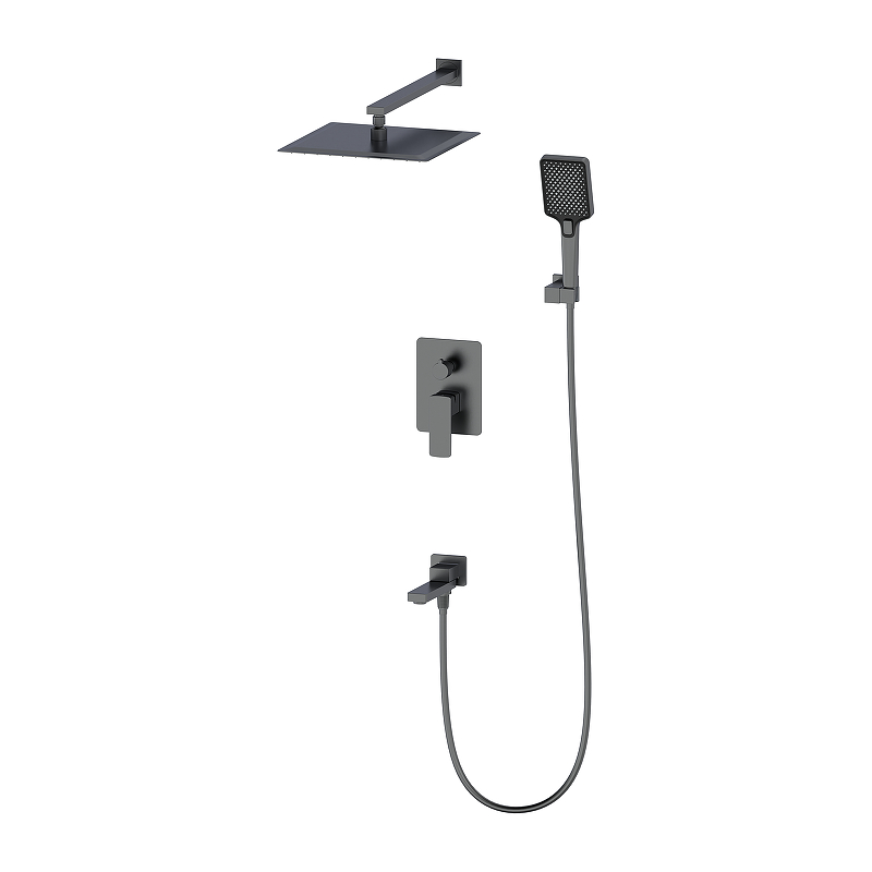 Душевая система Oliveeka D OL-939003-BGM цвет Оружейный металл матовый