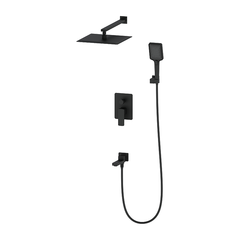 Душевая система Oliveeka D OL-939003-MB цвет Черный матовый