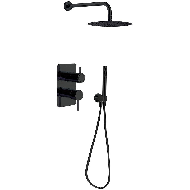 Душевая система Ramonsoler Odisea K3915121NM Черная матовая