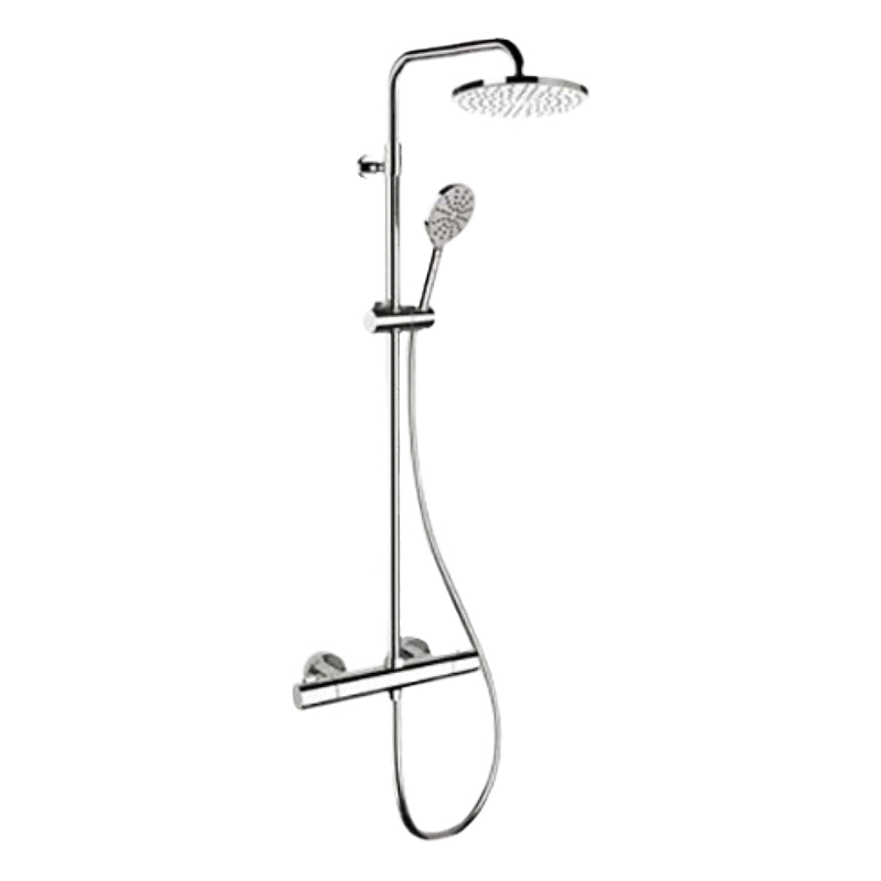 Душевая система Remer Elegance EQ32A8MPMD30 с термостатом цвет Хром