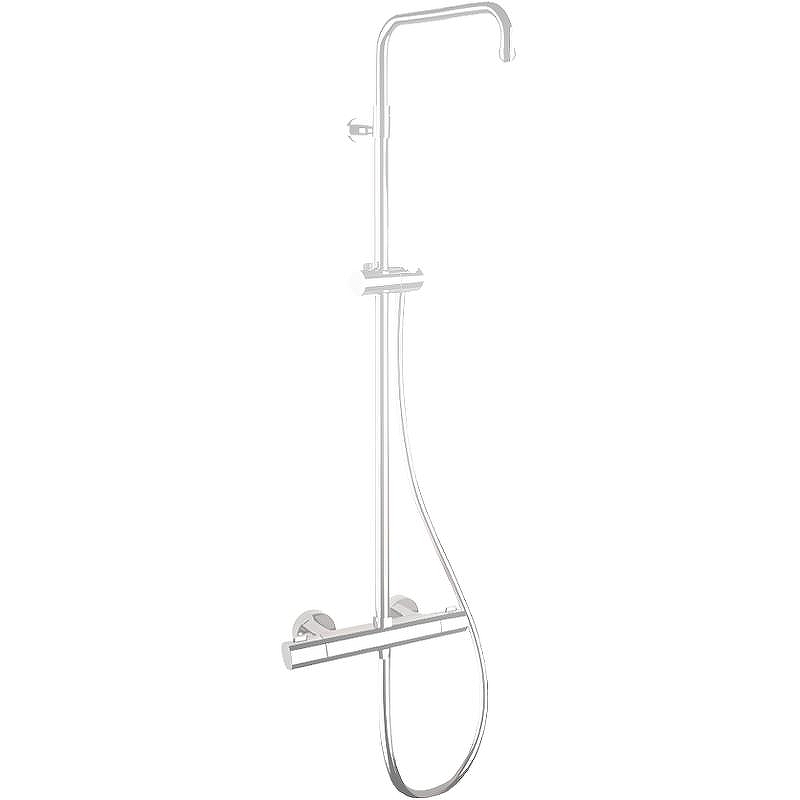 Душевая система Remer Elegance EQ32ASSDBO с термостатом Белая матовая