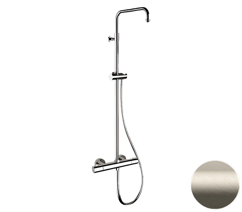 Душевая система Remer Elegance EQ32ASSDXV с термостатом цвет Сталь