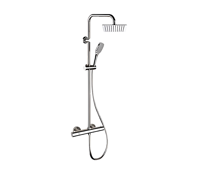 Душевая система Remer Elegance EQ32X8CPUFD20 с термостатом цвет Хром