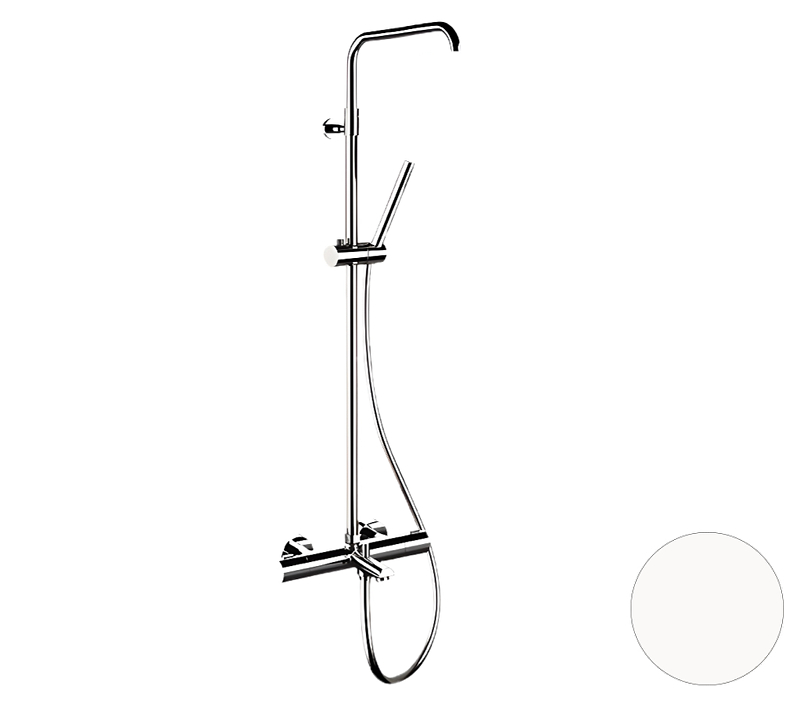 Душевая система Remer Elegance EQ34A7MMSSOFBO с термостатом цвет Белый матовый