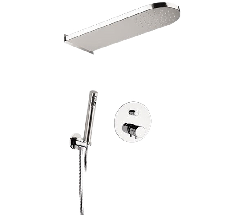 Душевая система Remer Elegance NT09S027MDMM с термостатом цвет Хром