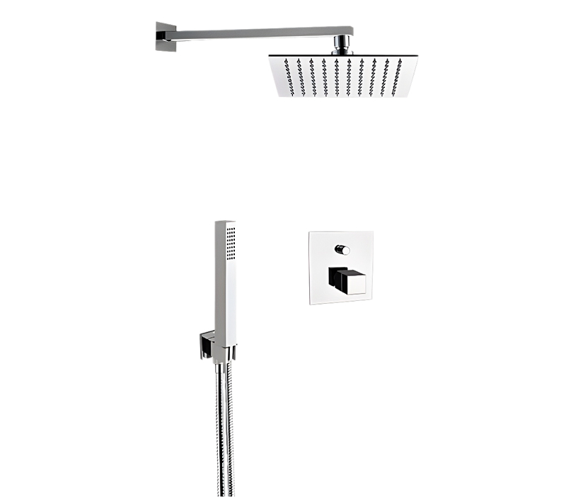 Душевая система Remer Q-Elegance QT09S02UFS20 с термостатом цвет Хром