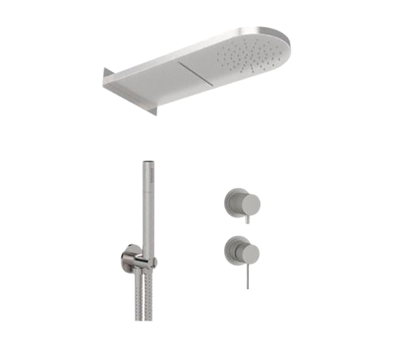 Душевая система Remer X-Style Inox SSX93PS02MMCA цвет Нержавеющая сталь