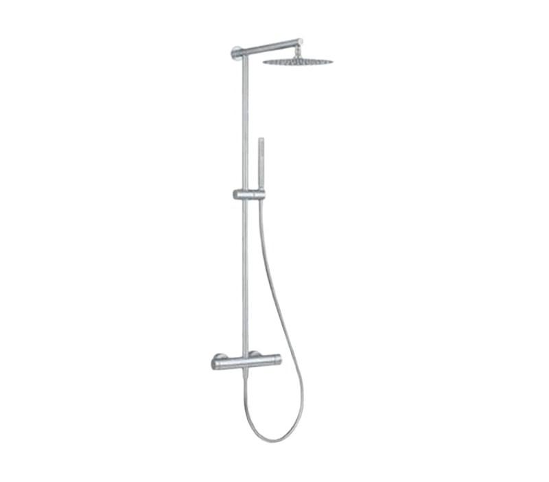 Душевая система Remer X-Style Inox SSXT37UFM25 с термостатом цвет Нержавеющая сталь