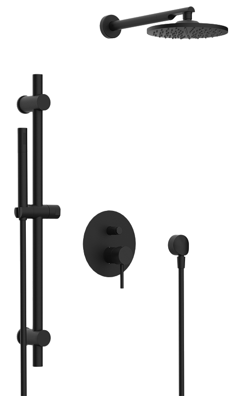 Душевая система Remer X-Style X09S01ONO цвет Черный матовый