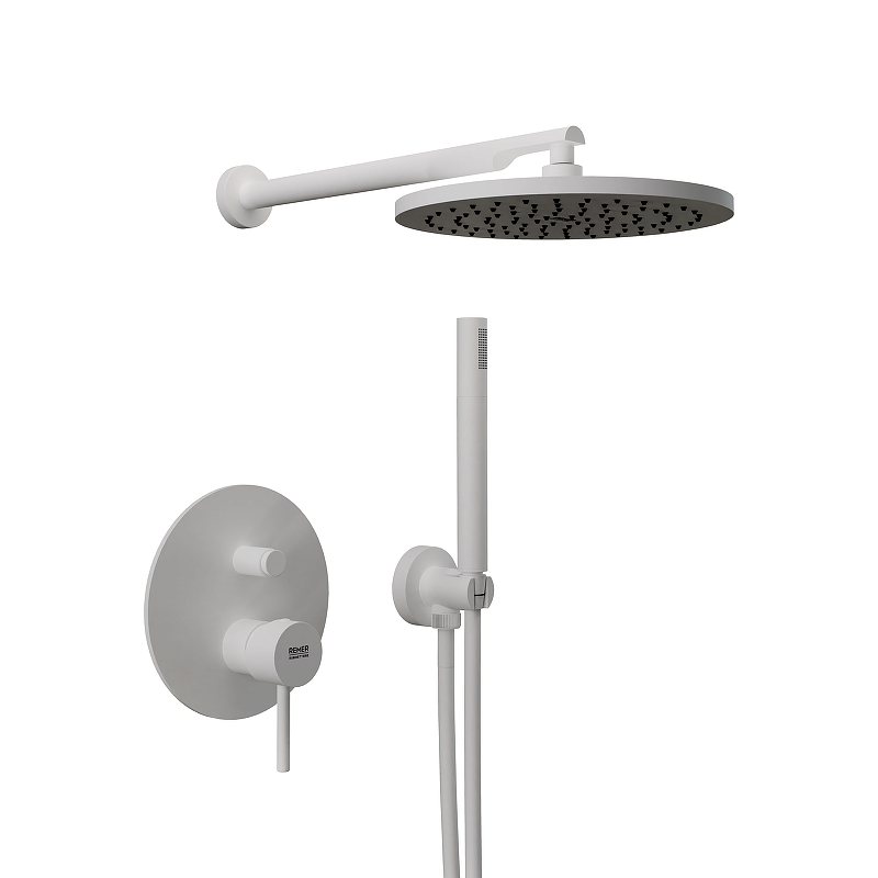 Душевая система Remer X-Style X09S02OBO цвет Белый матовый