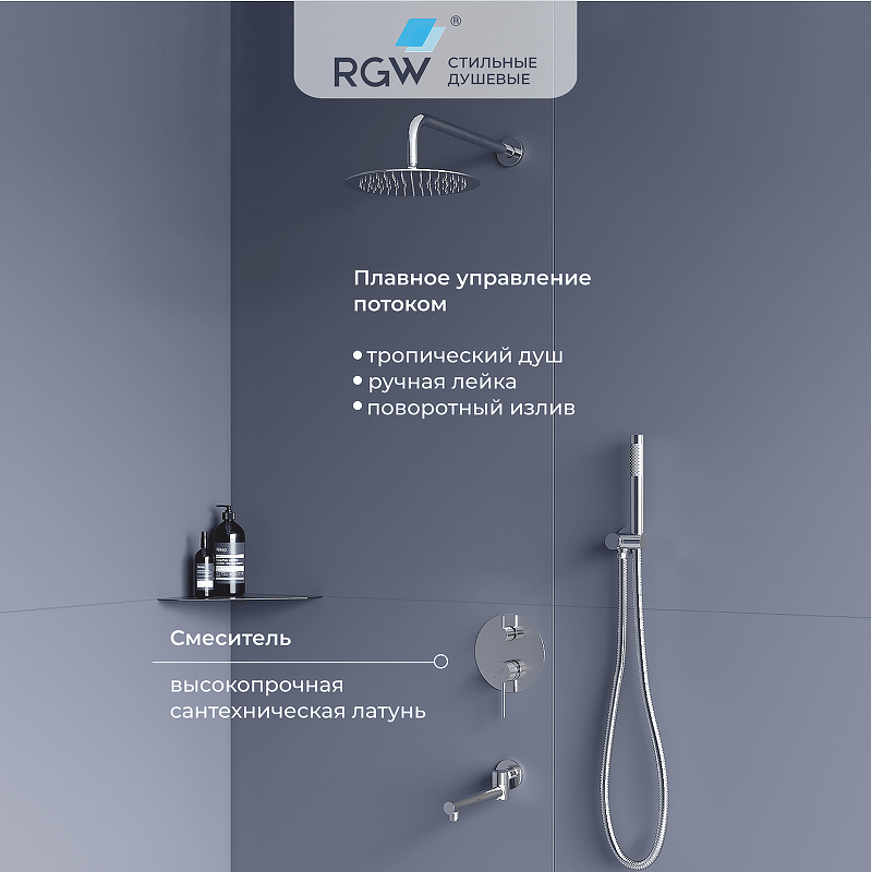 Душевая система RGW Shower Panels SP-55 51140855-01 Хром