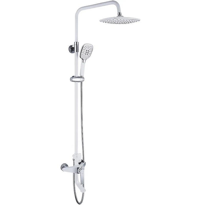Душевая система Rose R13F R1336F Белая Хром