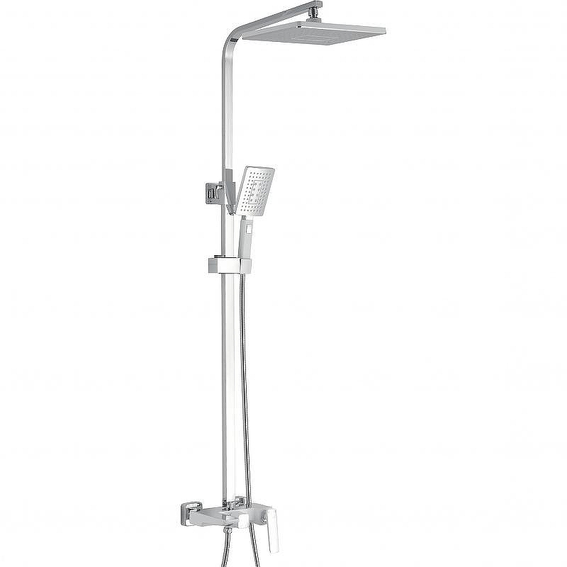 Душевая система Rose R16F R1636F Белая Хром