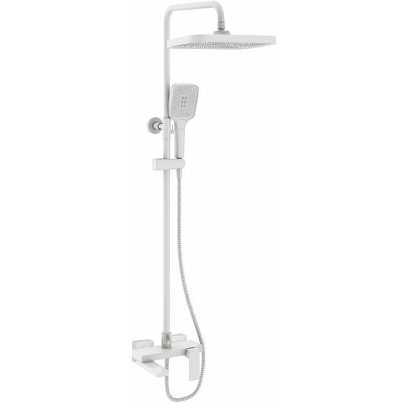 Душевая система Rose R18C R1836C Белая матовая