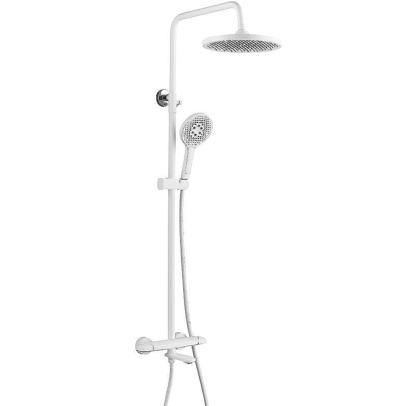 Душевая система Rose R39C R3936C Белая матовая