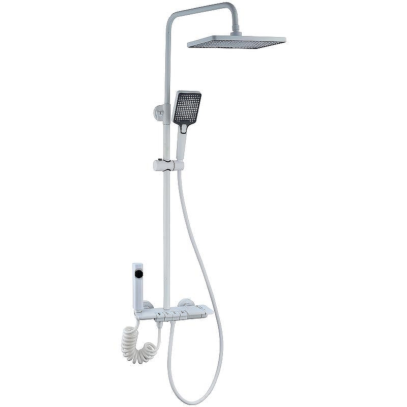 Душевая система Royce Abby RCS-110304WH Белая матовая