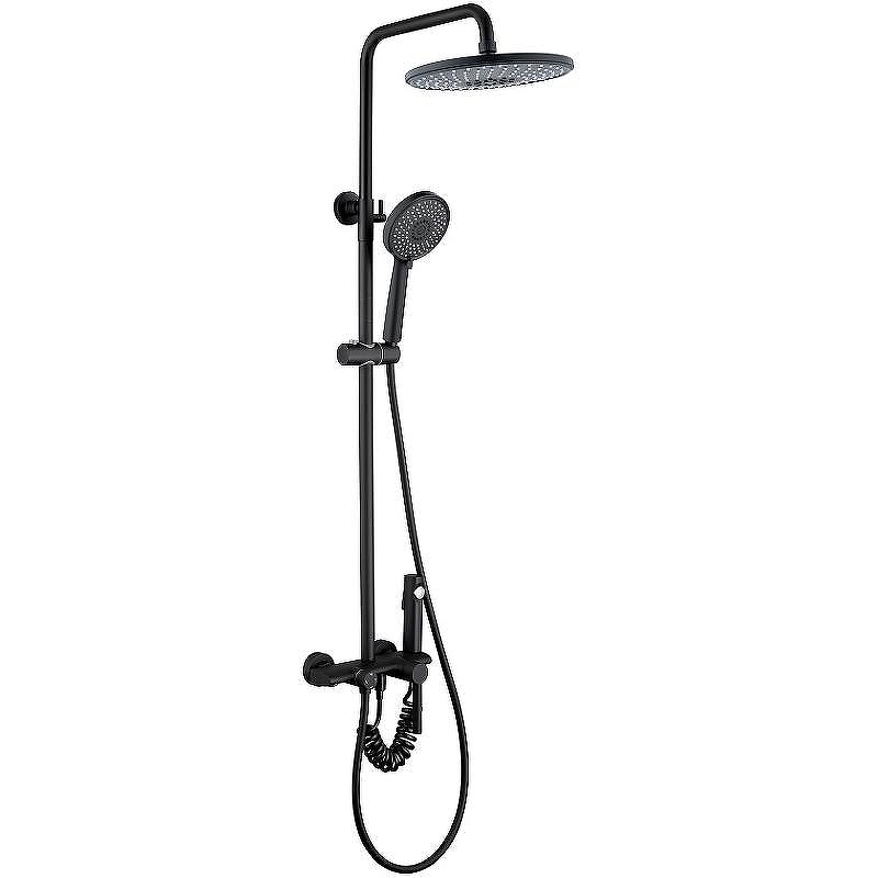 Душевая система Royce Viva RCS-111402BL Черная матовая