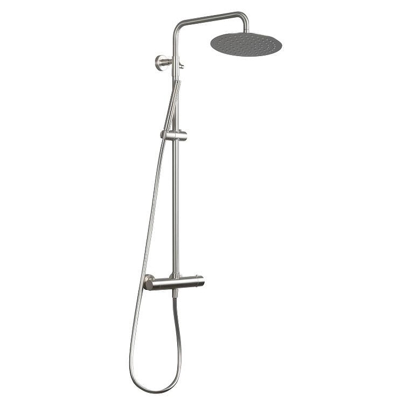 Душевая система Splendy Relax P RP208XTR25C1NB с термостатом цвет Никель брашированный