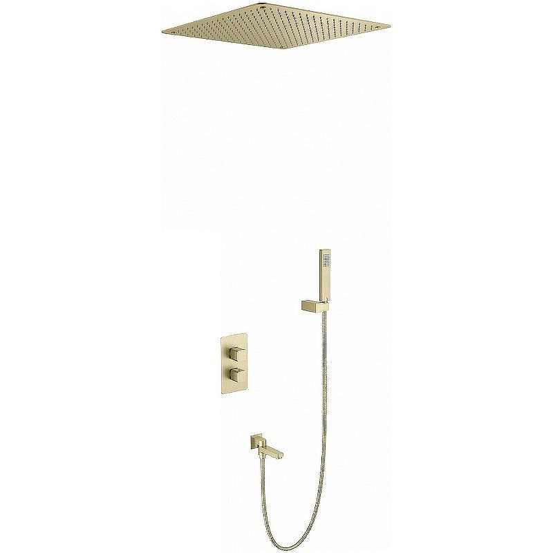 Душевая система Timo Petruma SX-5019/17SM с термостатом Золото матовое
