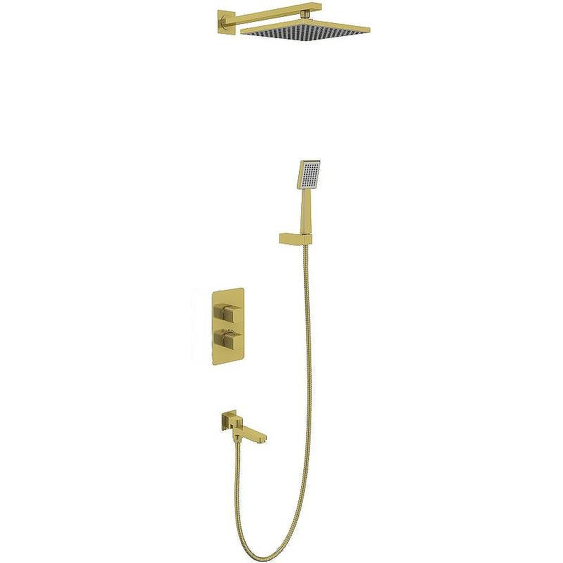 Душевая система Timo Petruma SX-5049/17SM с термостатом Золото матовое