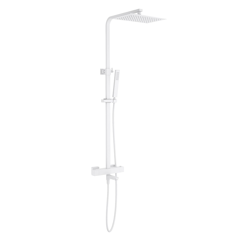 Душевая система Timo Tetra-thermo SX-0169/16 с термостатом цвет Белый матовый