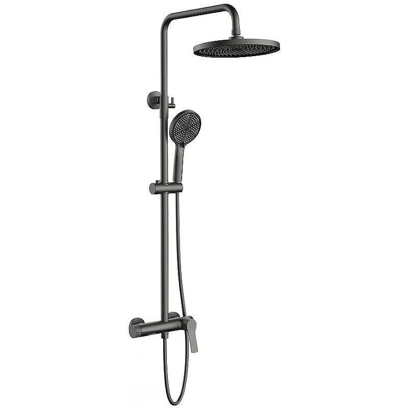 Душевая система Vincea Arco VSFS-4AR1GM Вороненая сталь