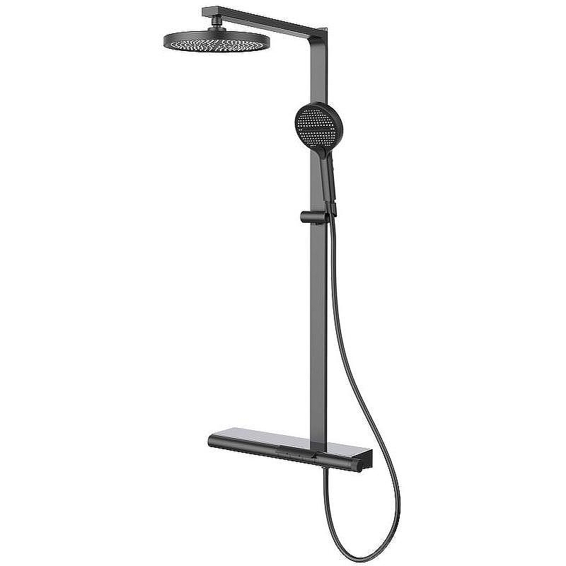 Душевая система Vincea Aspire VSFS-4AS1GM Вороненая сталь