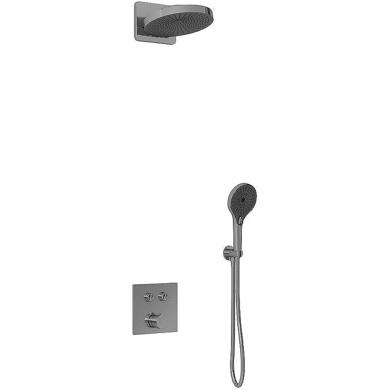 Душевая система Vincea Inspire VSFW-4I211GM Вороненая сталь