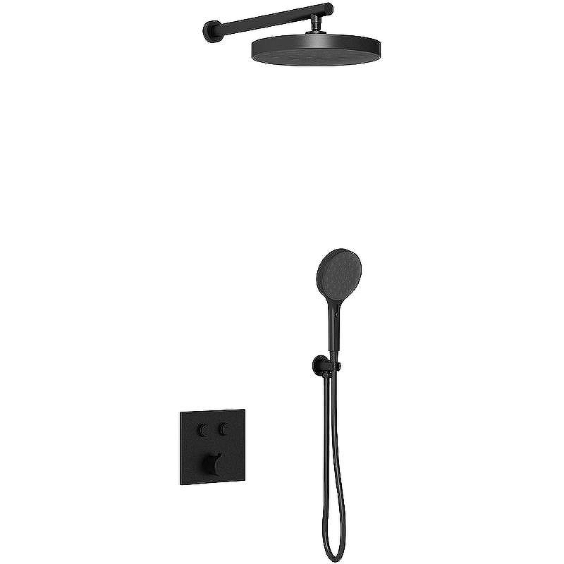 Душевая система Vincea Inspire VSFW-4I212MB Черная матовая