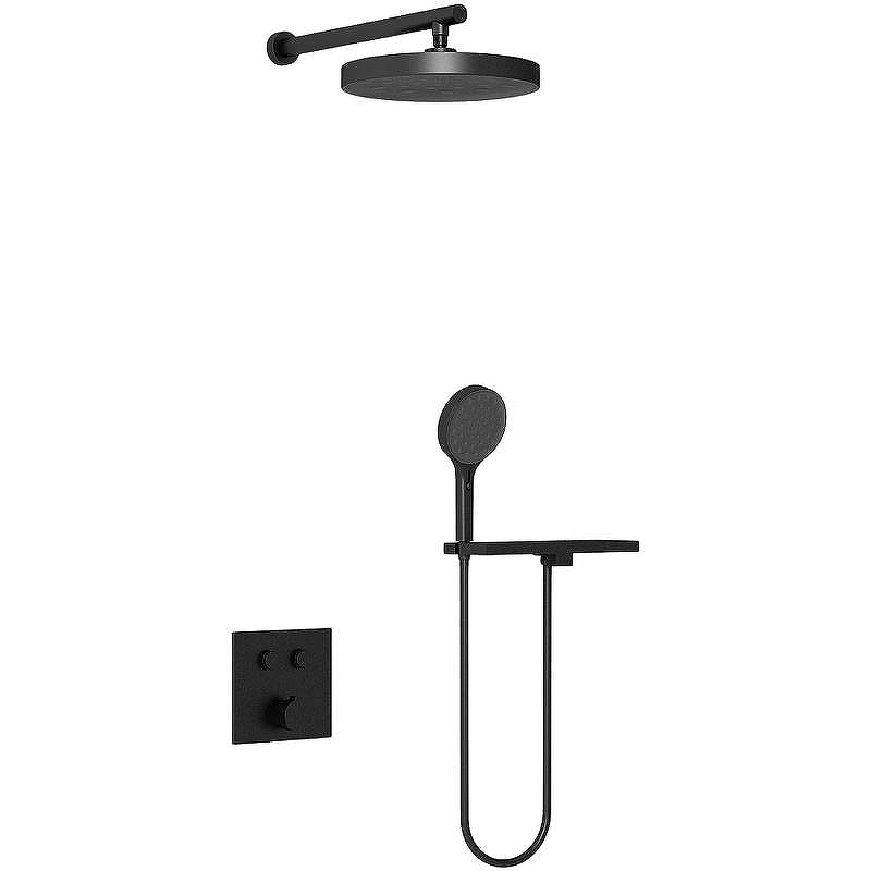 Душевая система Vincea Inspire VSFW-4I212RMB Черная матовая