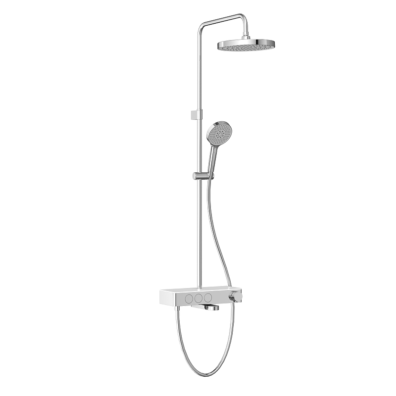 Душевая система Vitra Core Round A47309EXP с термостатом цвет Хром