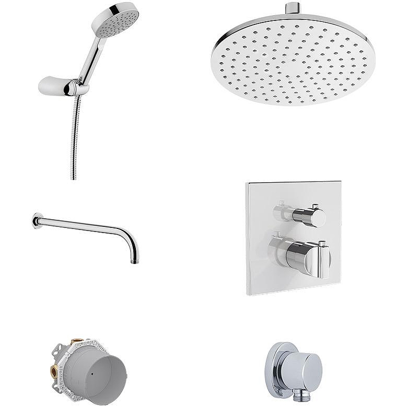 Душевая система Vitra Suit A49308EXP с термостатом Хром