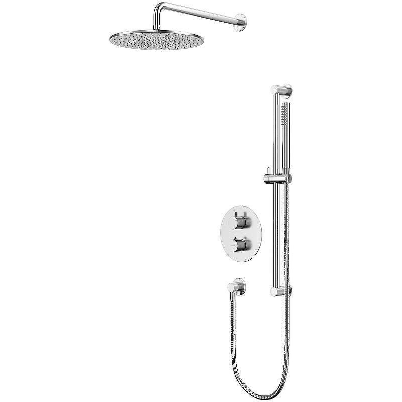 Душевая система Whitecross Y brushed nickel YSET09NIB с термостатом Брашированный никель