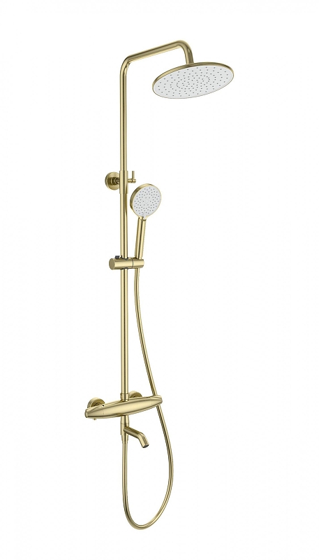 Душевая система Wonzon & Woghand Capsule WW-B3031-A3-BG с термостатом цвет Брашированное золото