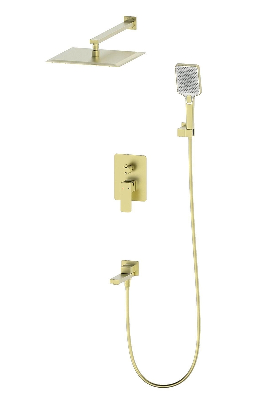 Душевая система Wonzon & Woghand Edge WW-88939003-BG цвет Брашированное золото